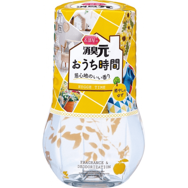 KOBAYASHI PHARMACEUTICAL Indoor Deodorizer Aroma. Deodorizer 400ml~Time Light Healing Yuzu Fragrance Case Size:16（A test）