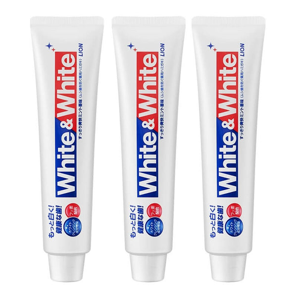 LION WHITE&WHITE Whitening Tartar Removing Toothpaste 150g*3pcs