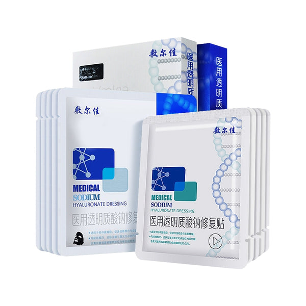 VOOLGA Medical Sodium Hyaluronate Repair Patch Black Mask 1 box + White Mask 1 box