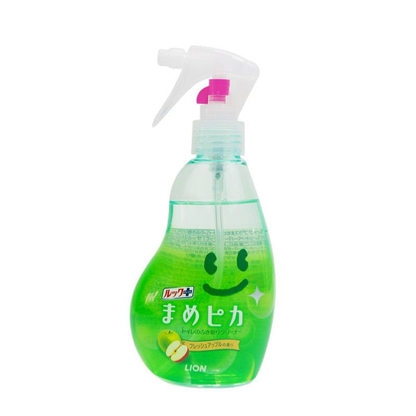 LION Look+ Toilet Bowl Antibacterial Cleaning Spray 210ml Green Green Apple Scent