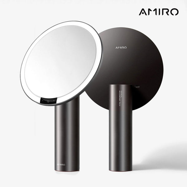 AMIRO HD Daylight Smart Makeup Mirror O2 Series Wireless Edition Small Black Mirror