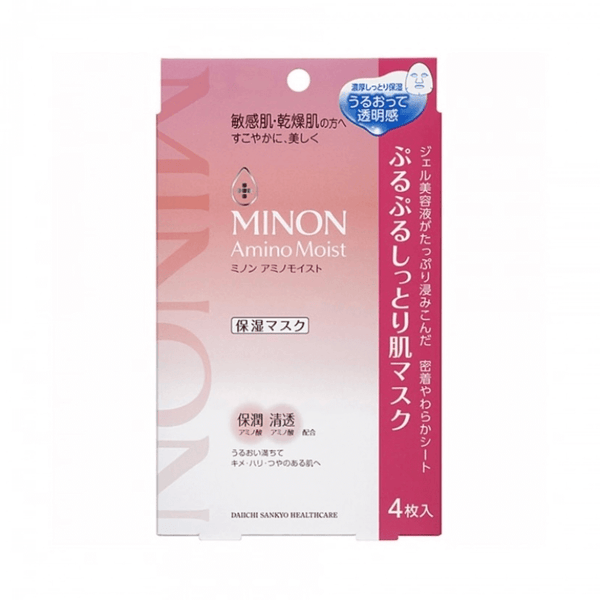 MINON Amino Acid Moisturizing Elasticity Effective Moisturizing Mask 4pcs Box Gauge:48