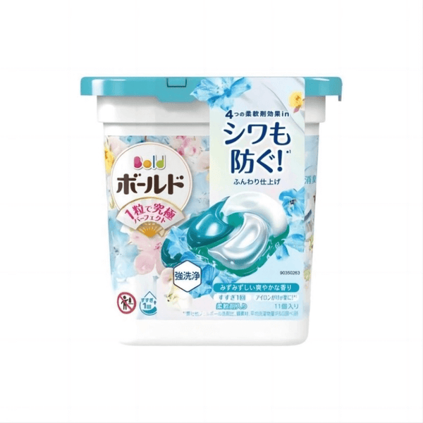 Procter & Gamble 4D Laundry Balls Gel Balls Antibacterial with SoftenerBacteria & Stain RemoverLight Blue Lily Flower Scent11-in-Case Gauge:6