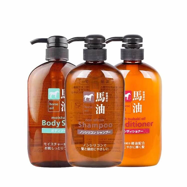 Japan Kumano Grease Silicone-Free Natural Weak Acid Horse Oil Shampoo