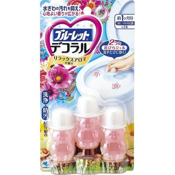 Kobayashi Pharmaceutical Toilet Flowering Gel Green 2pcs Pink Flower Scent