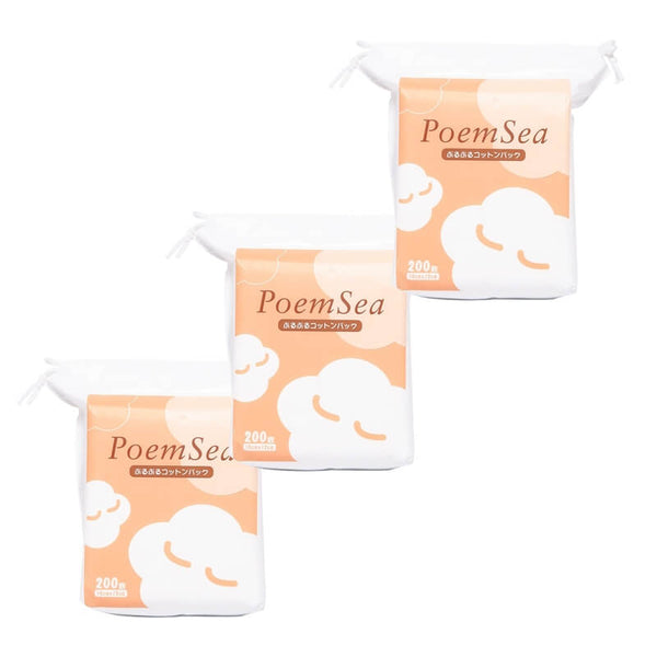 PoemSea Mummy Wet Cotton Pads 200pcs*3packs