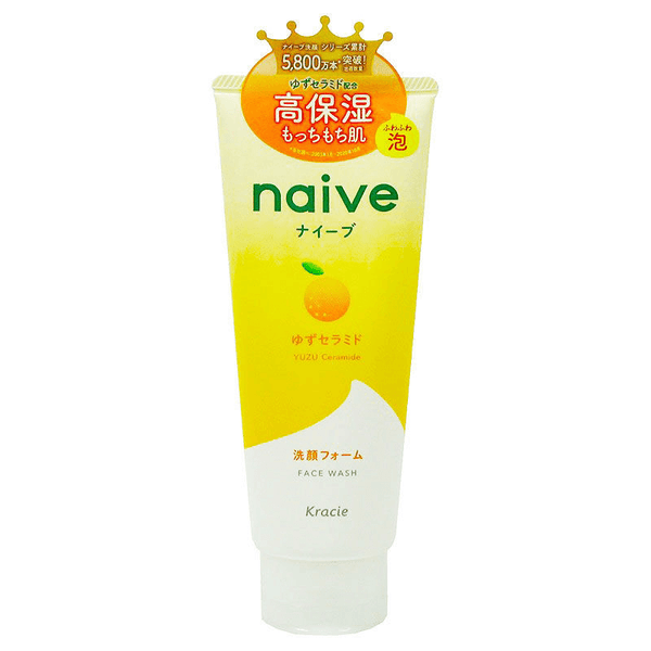 Kracie Naive Natural Botanical Facial Wash 130g Orange Flavor（A test）