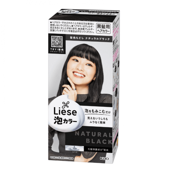 KA0 Kao LIESE PRETTIA Foam Hair Colorant Natural Black（A test)