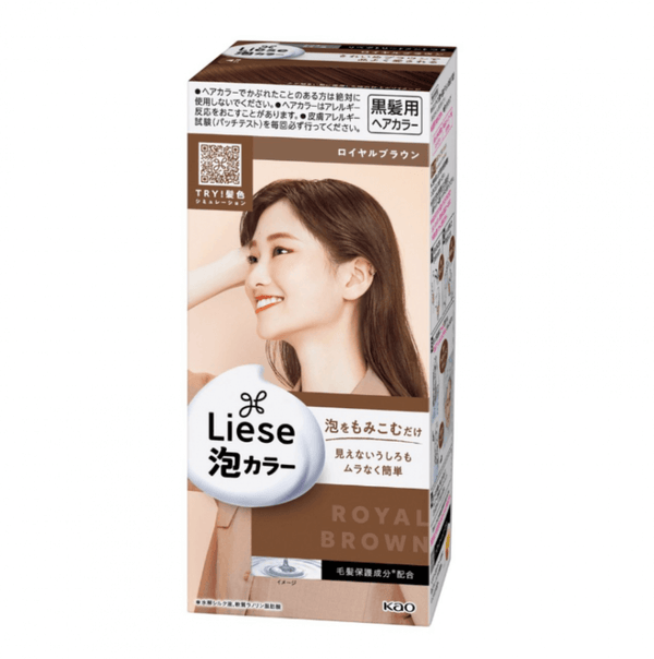 KA0 Kao LIESE PRETTIA Foam Hair Dye Royal Noble Brown（A test)