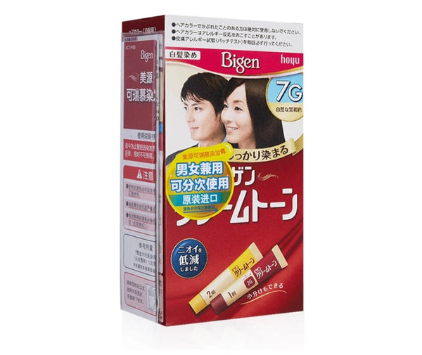 Japan Hoyu Bigen Beauty Source Creamy Tone Hair Dye Cream 6G Natural Brown Blessing Color 80g Case Size:27