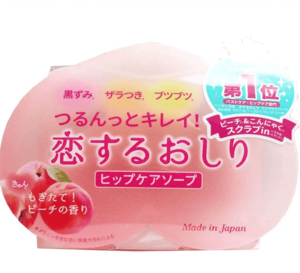 PELICAN Peach Hip Cleansing Soap Hip Exfoliating and De-Blackening 80g（A test)